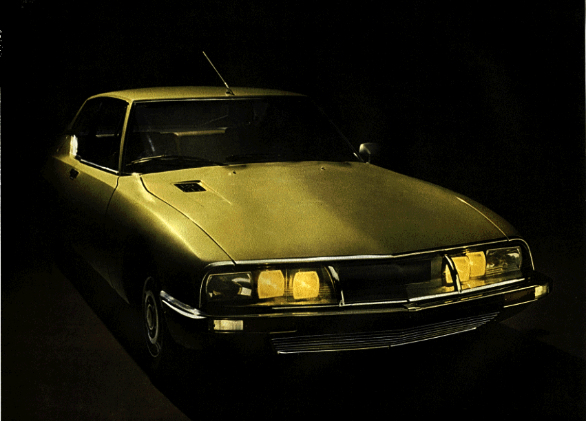 It is a picture of the 
Citroen SM from the original promotional material 1970