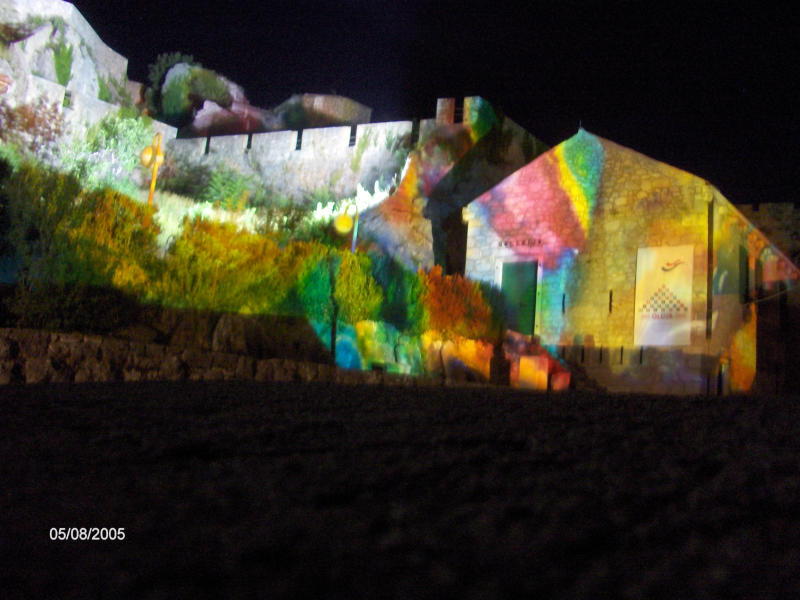 Light Art on Knin Fortress