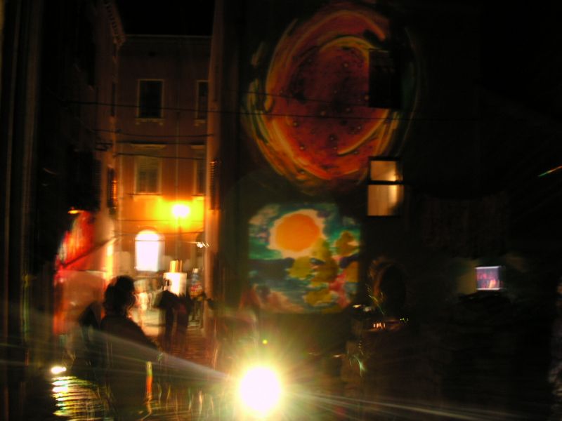 Light Art on the streets of Pula 2003